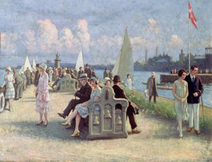 Personnes en promenade - Paul Fischer